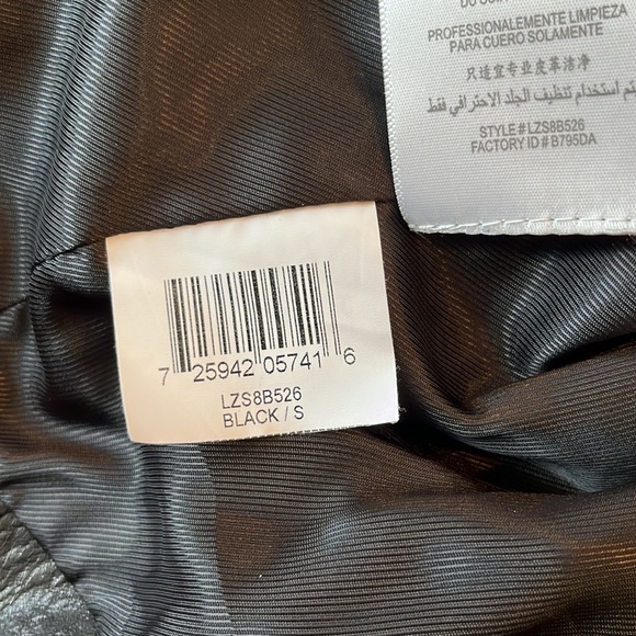 BCBGMaxAzria Black Leather Jacket.  Size Small - Picture 10 of 12